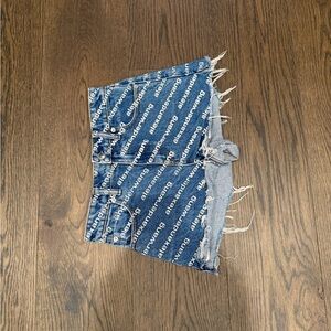 ALEXANDER WANG WOMEN BITE HIGH RISE SHORT BLUE 23